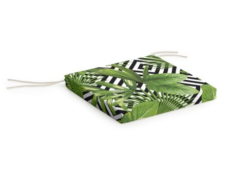 Chair cushion Belum 0318-81 Multicolour 40 x 5 x 40 cm Leaf of a plant For Discount