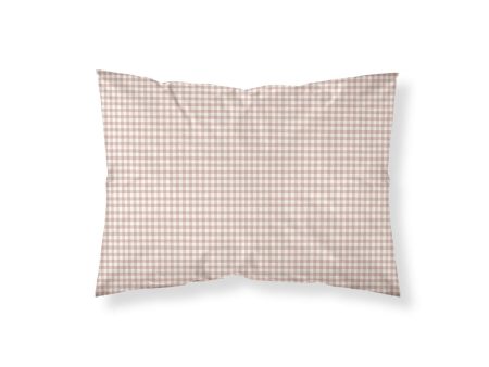 Pillowcase Kids&Cotton Vichy Pink 175 Threads 30 x 50 cm Supply