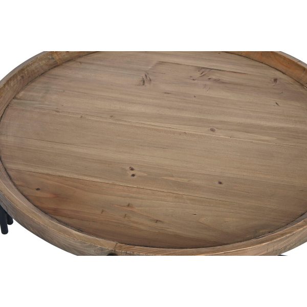 Centre Table Home ESPRIT Wood Metal 90 x 90 x 45 cm Online now