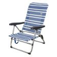 Beach Chair Aktive Blue White Aluminium (61 x 50 x 85 cm) (Refurbished B) Cheap