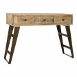 Console DKD Home Decor 130 x 40 x 89 cm Natural Black Metal Mango wood Online Sale