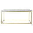 Centre Table DKD Home Decor Black Golden Marble Iron 100 x 61 x 43 cm For Sale