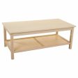 Centre Table Alexandra House Living Natural MDF Wood 46 x 60 x 120 cm For Discount