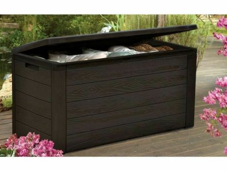 Outdoor Chest TOOD Brown Resin 120 x 46 x 58 cm Hot on Sale