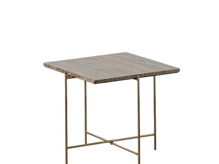 Centre Table Marble Iron 50 x 50 x 45 cm For Cheap