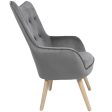 Armchair Alexandra House Living Grey 65 x 99 x 71 cm Supply