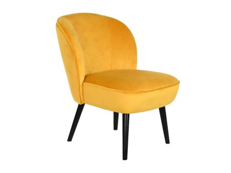 Armchair DKD Home Decor Yellow Wood 56 x 70 x 71 cm Supply