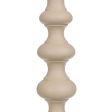 Candleholder 13 x 13 x 33 cm Aluminium Cream Discount