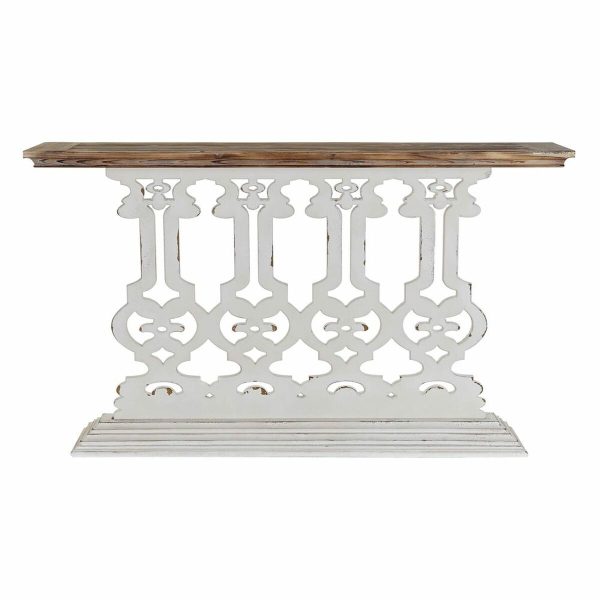 Console DKD Home Decor 8424001793600 142 x 30 x 83 cm Fir Natural White MDF Wood Online Sale