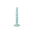 Candleholder Romimex Blue Glass 9 x 27 x 9 cm Online Sale