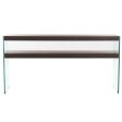 Console DKD Home Decor Brown Transparent Crystal Walnut MDF Wood 160 x 45 x 80 cm Discount