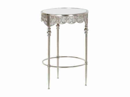 Side table DKD Home Decor Mirror Silver Metal (39 x 39 x 61 cm) Online Hot Sale