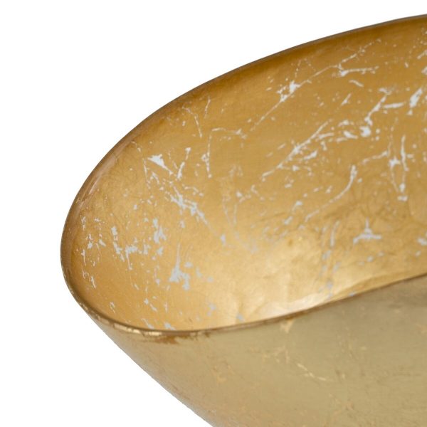 Bowl Golden Glass 28 x 14 cm Online Hot Sale