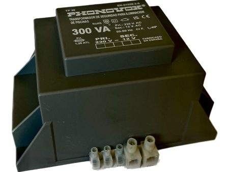 Safety transformer for swimming pool lighting PHONOVOX tp30300 300 VA 12 V 230 V 50-60 Hz 16,5 x 11,1 x 9,4 cm Online