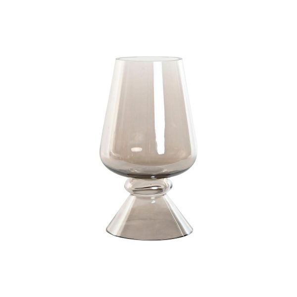 Candleholder Home ESPRIT Transparent Crystal 19 x 19 x 33 cm Online Sale