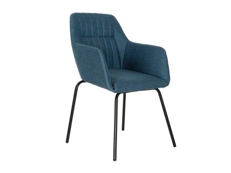 Chair DKD Home Decor Blue Black 59,5 x 60,5 x 78 cm Online