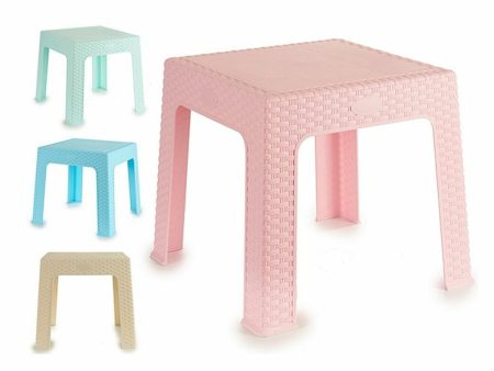 Child s Table Rattan Plastic 47 x 42 x 47 cm (4 Units) Online