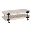 Centre Table Black Natural 130 x 64 x 48 cm For Cheap