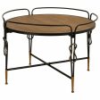 Centre Table Alexandra House Living Brown Metal Fir wood MDF Wood 78 x 53 x 78 cm For Cheap