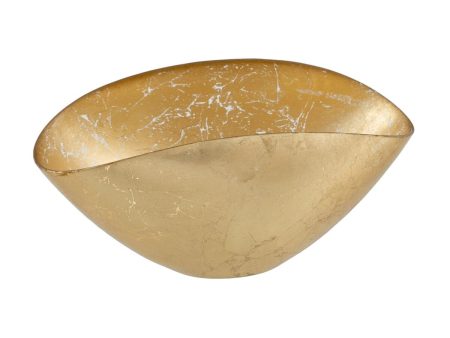 Bowl Golden Glass 28 x 14 cm Online Hot Sale