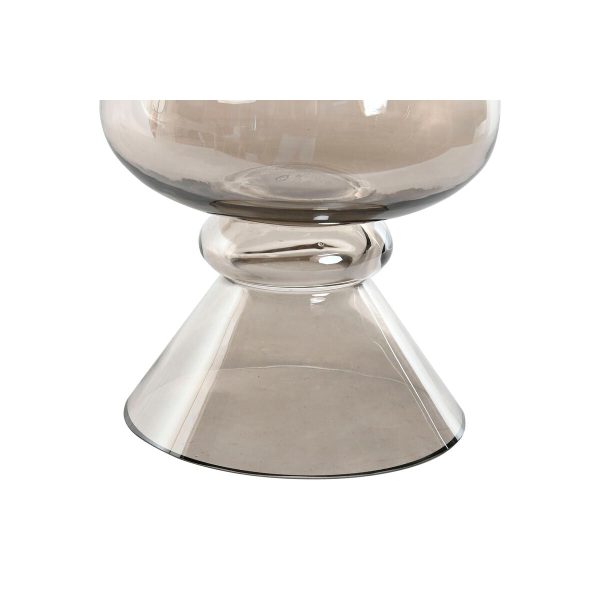 Candleholder Home ESPRIT Transparent Crystal 19 x 19 x 33 cm Online Sale