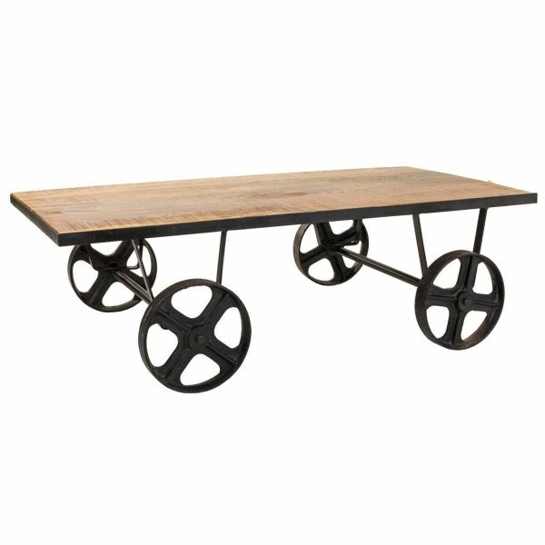 Centre Table Alexandra House Living Brown Black Iron Mango wood 60 x 38 x 120 cm Sale