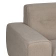 3-Seater Sofa Taupe Wood 220 x 87 x 85 cm Discount