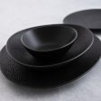 Bowl Bidasoa Fosil Black Ceramic Oval 14 x 12,4 x 4,8 cm (12 Units) Discount