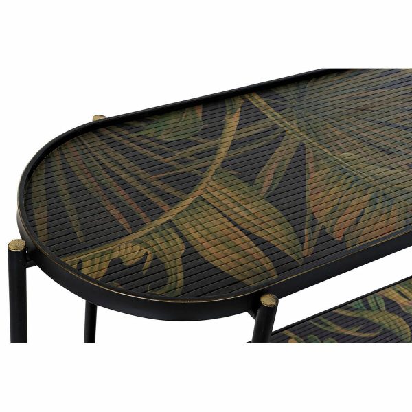 Console DKD Home Decor Black Green Metal MDF Wood 120 x 41 x 80 cm Fashion