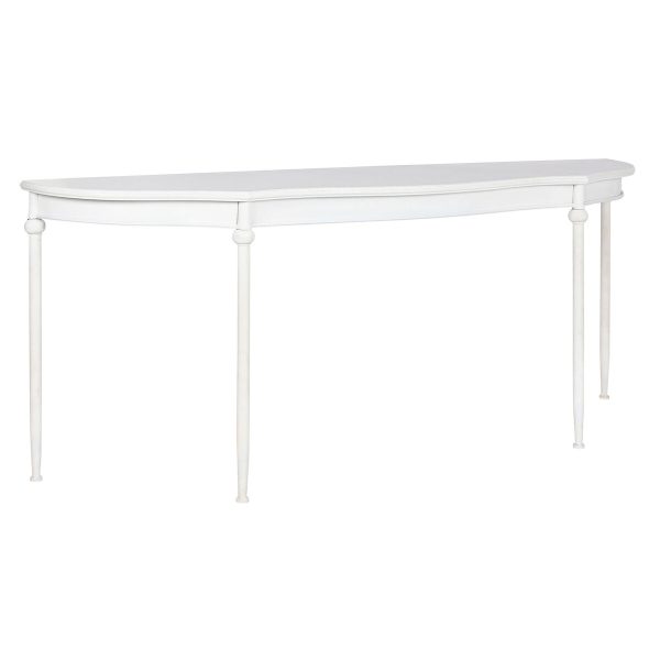 Console Home ESPRIT Yellow White Metal 196 x 44 x 81 cm For Discount