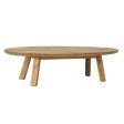 Centre Table DKD Home Decor Natural Brown Wood Recycled Wood 139 x 59 x 35 cm 140 x 60 x 35 cm Sale