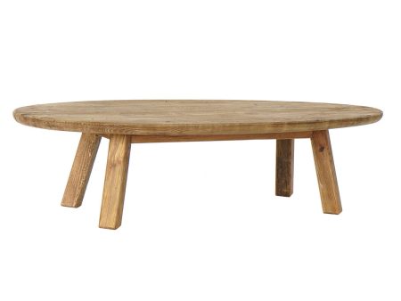 Centre Table DKD Home Decor Natural Brown Wood Recycled Wood 139 x 59 x 35 cm 140 x 60 x 35 cm Sale