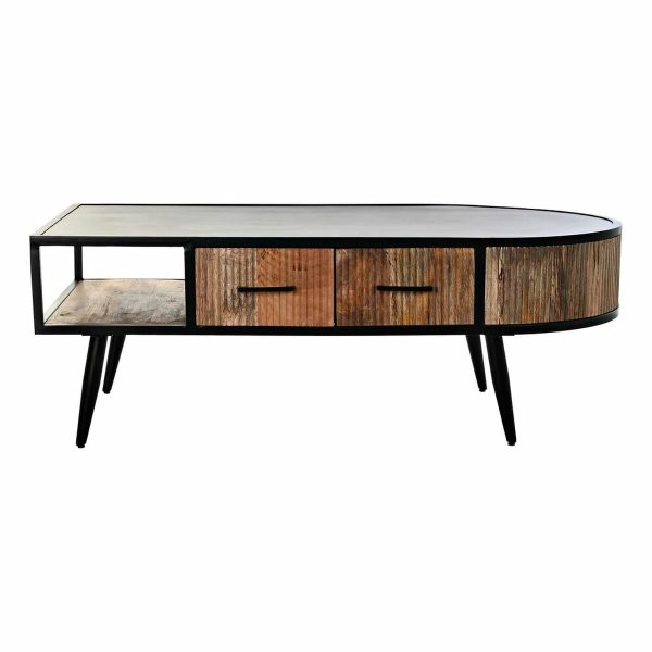 Centre Table DKD Home Decor Metal Mango wood 30 x 40 cm 130 x 70 x 46 cm Online