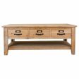 Centre Table Alexandra House Living Brown Fir wood MDF Wood 66 x 48 x 120 cm Online Hot Sale