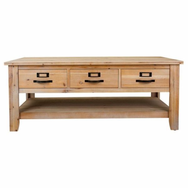 Centre Table Alexandra House Living Brown Fir wood MDF Wood 66 x 48 x 120 cm Online Hot Sale