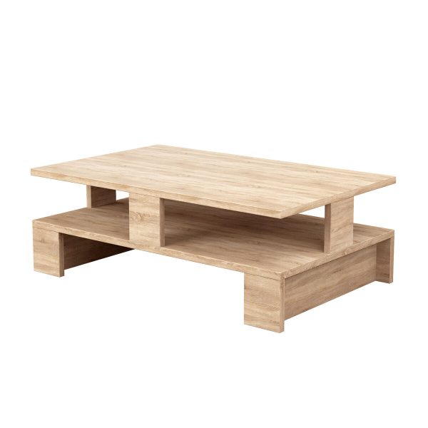 Centre Table Alexandra House Living Oak Wood MDP 80 x 28 x 50 cm Double height For Sale