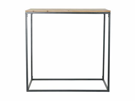 Console DKD Home Decor Black Metal Fir (80 x 40 x 80 cm) Online Hot Sale