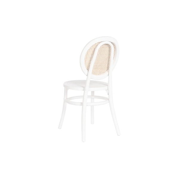 Chair DKD Home Decor White Black Natural 43 x 50 x 89 cm For Sale