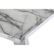 Console DKD Home Decor White Silver Steel MDF Wood 120 x 40 x 76 cm Online now