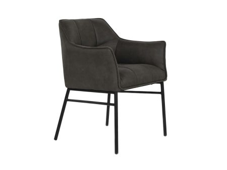 Chair DKD Home Decor Black Dark brown Dark grey 60 x 60 x 84 cm Online now