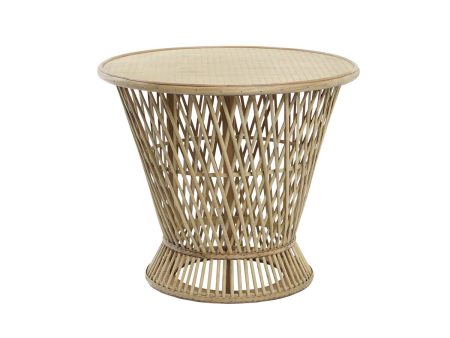 Side table DKD Home Decor Light brown Bamboo 60 x 60 x 52 cm Online now