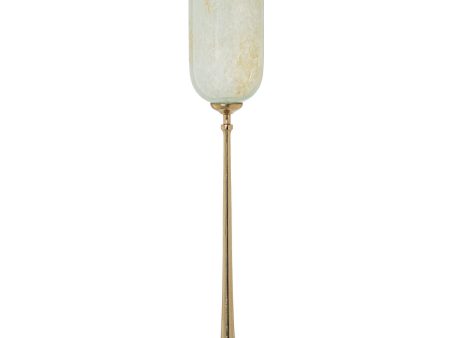 Candleholder Alexandra House Living Golden Crystal 15 x 86 x 15 cm Supply