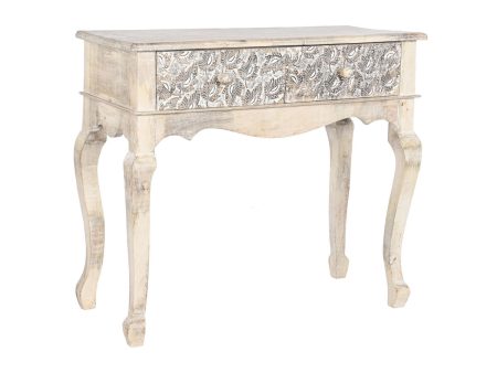 Console DKD Home Decor White Mango wood 91 x 42 x 81 cm Cheap