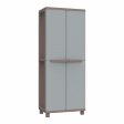 Broom cupboard Terry Jrattan 368 Grey 68 x 37,5 x 170 cm Plastic 4 Shelves Online Hot Sale