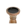 Candle Holder Home ESPRIT Brown Mango wood Natural Romantic 15 x 15 x 76 cm on Sale