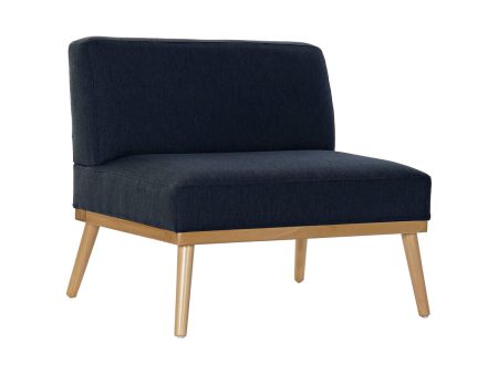 Armchair DKD Home Decor Blue Navy Blue Pinewood 80 x 66 x 72 cm Supply