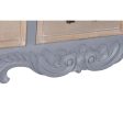 Console DKD Home Decor Grey Natural Paolownia wood MDF Wood 109.5 x 39 x 78.5 cm 109,5 x 39 x 78,5 cm Discount