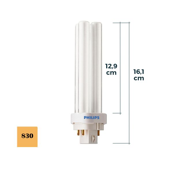 Fluorescent bulb Philips lynx d B 26 W 1800 Lm Online now