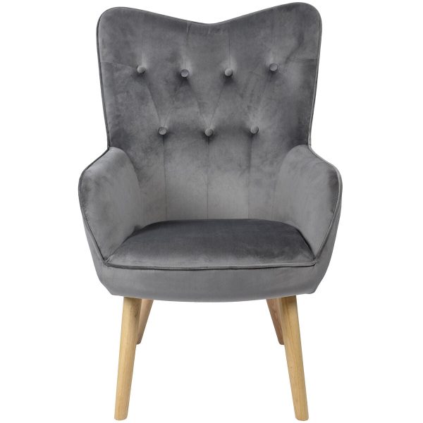 Armchair Alexandra House Living Grey 65 x 99 x 71 cm Supply