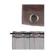 Curtain 140 x 260 cm Grille Brown (6 Units) Online